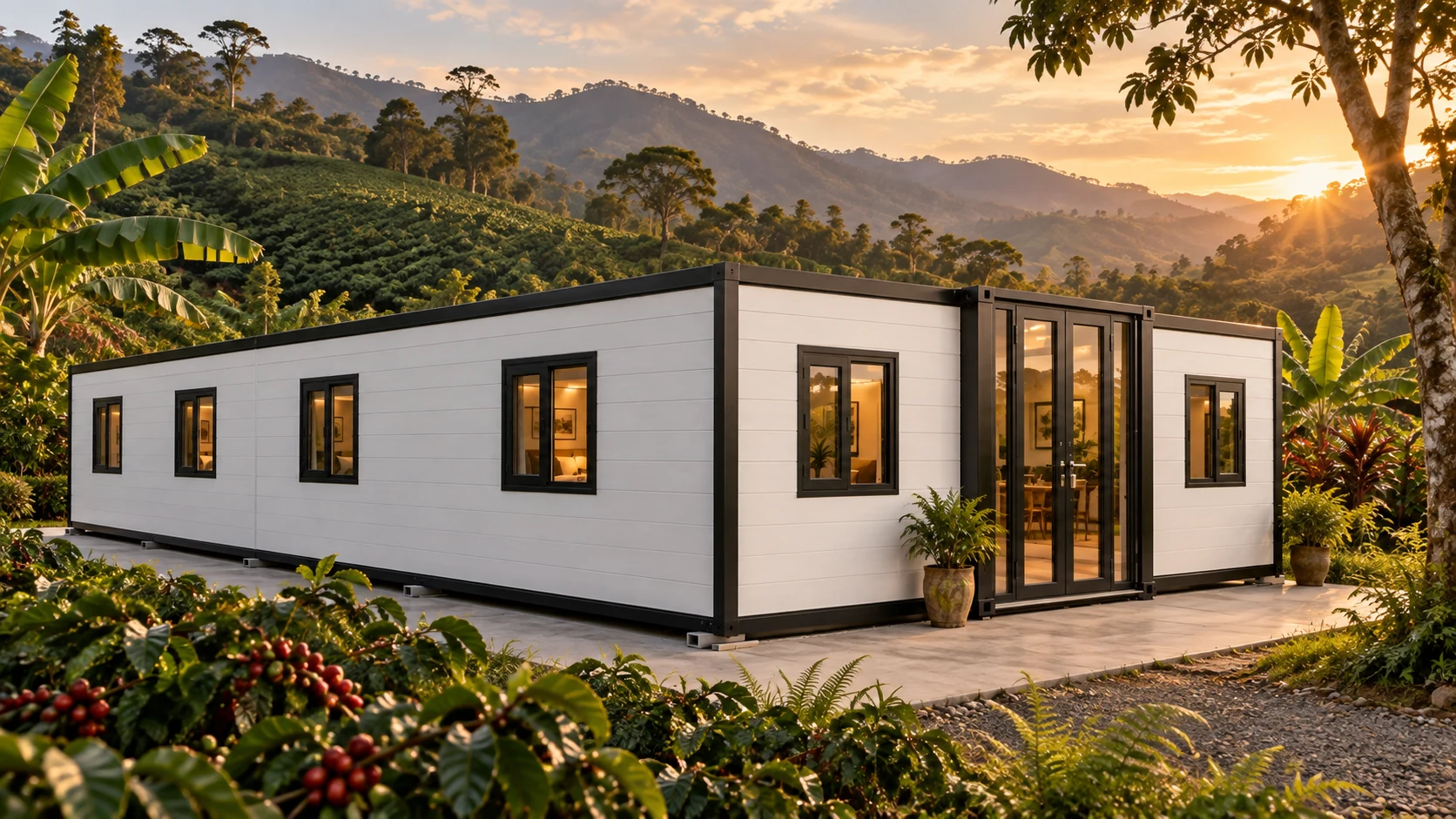 DomuCasa 40 como vivienda de huéspedes en una finca cafetera